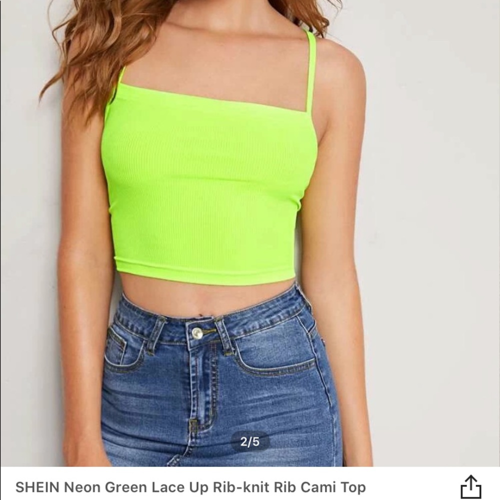 Neon green SHEIN top